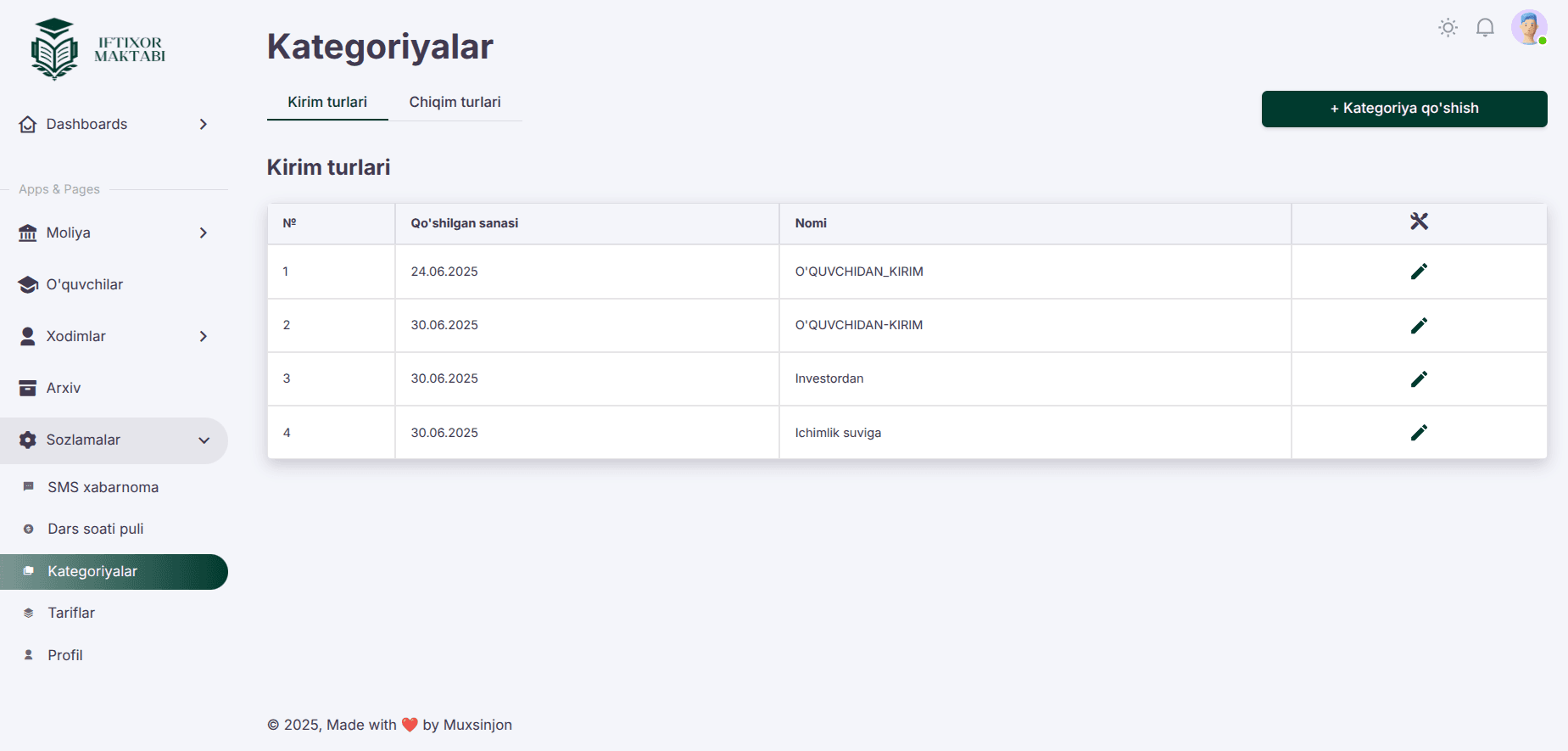 Iftixor Financial Management App - Image 14
