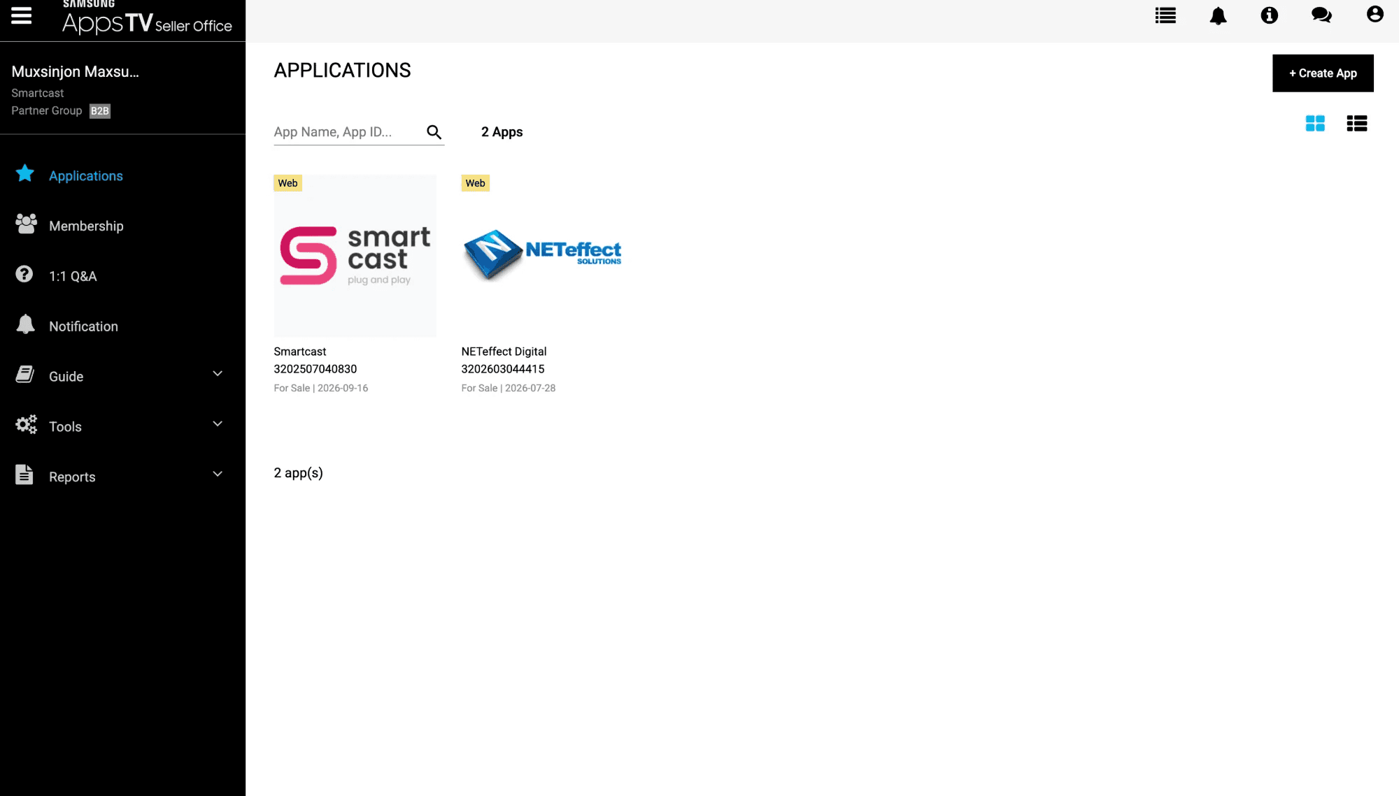 SmartCast Tizen Application